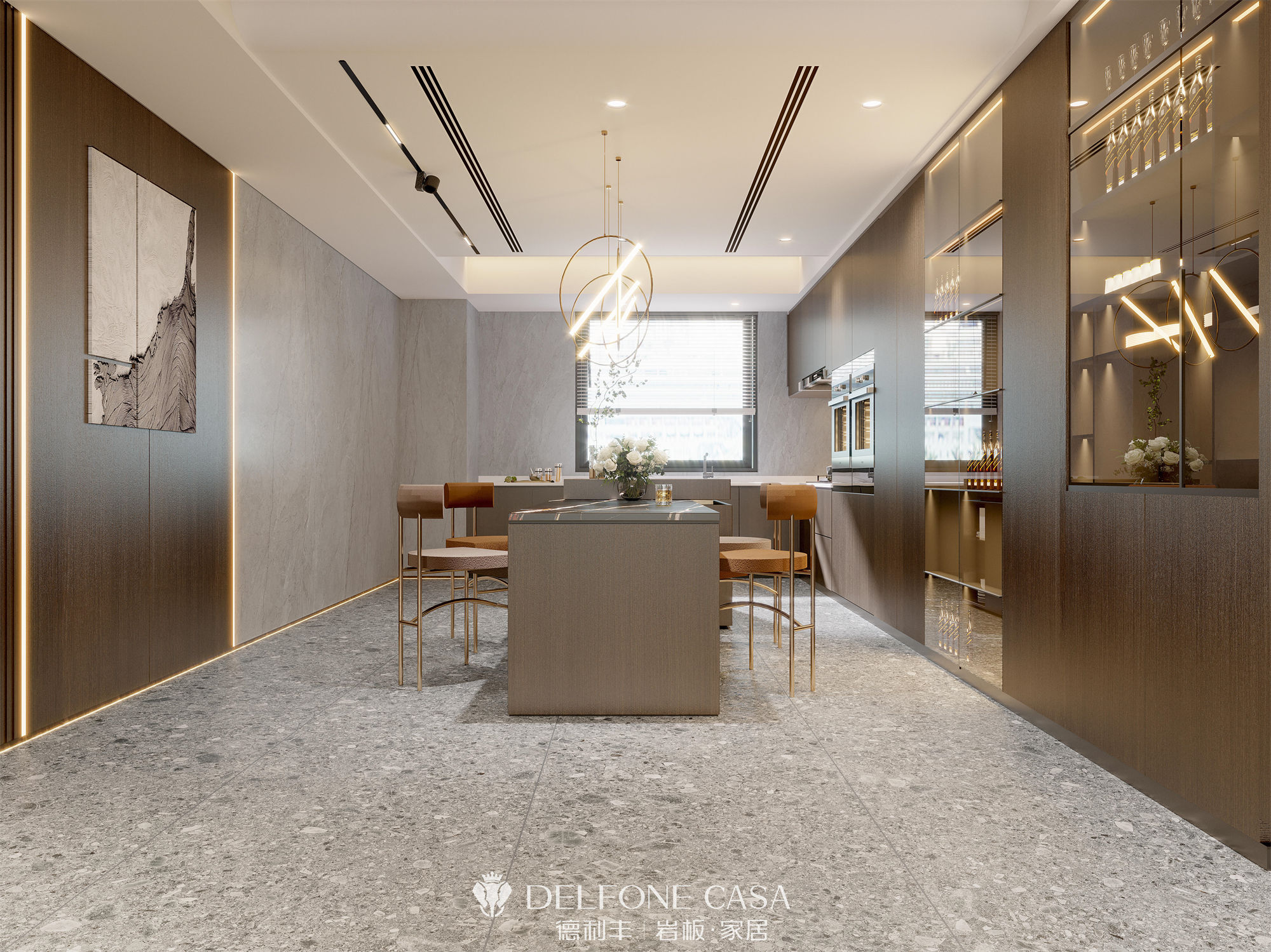 DELFONE案例分享 | MINI系列，打造輕奢格調的巖板家居(圖7)