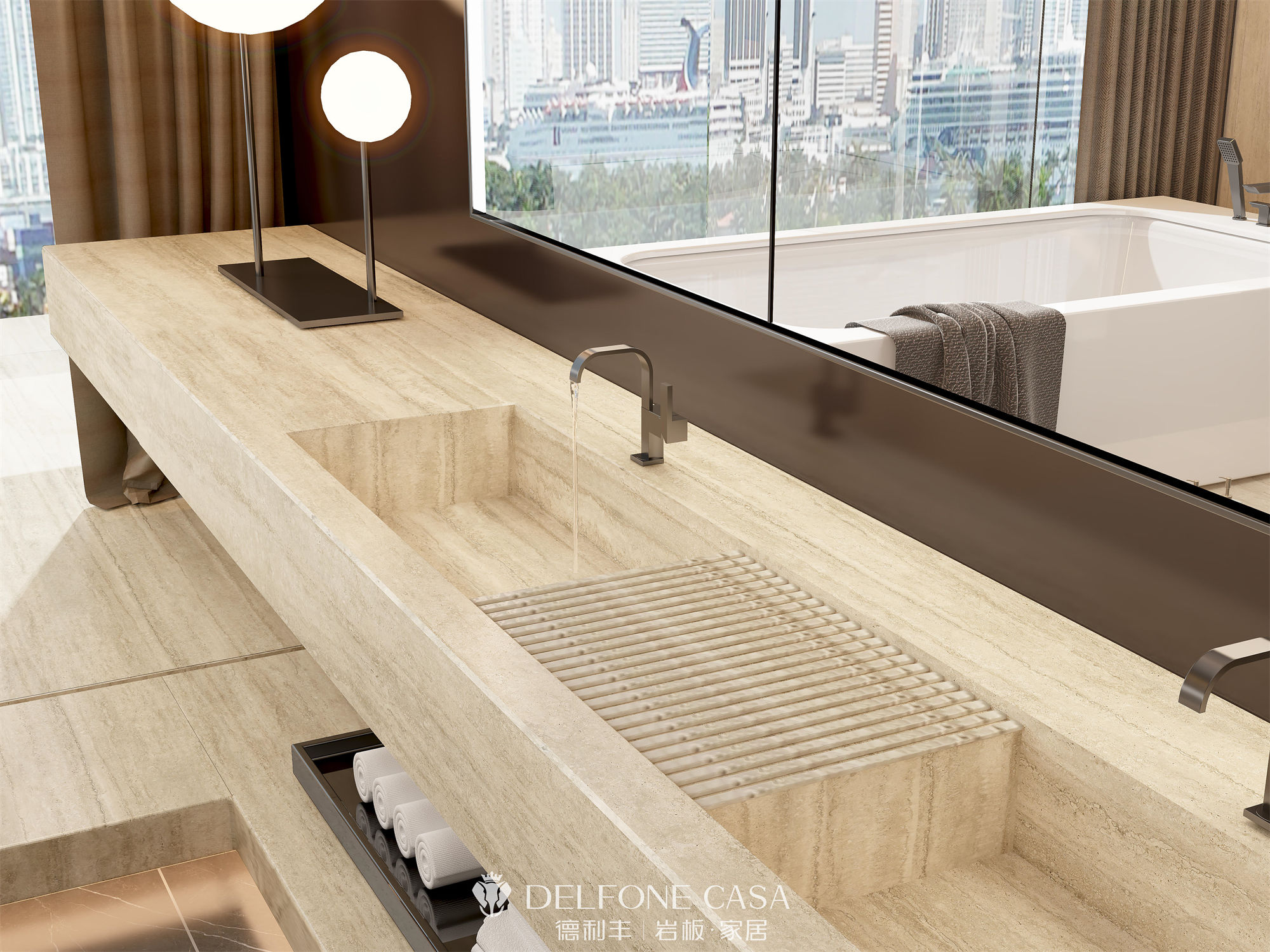 DELFONE案例分享 | MINI系列，打造輕奢格調的巖板家居(圖9)