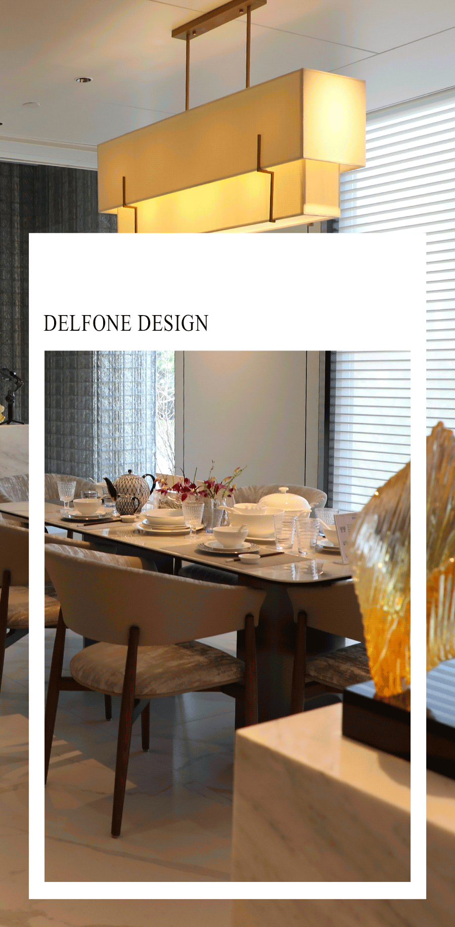 DELFONE案例分享 | 420㎡現代輕奢，全巖空間悅享高階質感生活