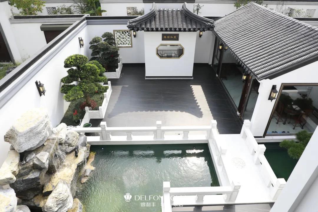 家裝案例 | 280㎡蘇州園林式巖板別墅，古典尊貴，古色古香(圖5)