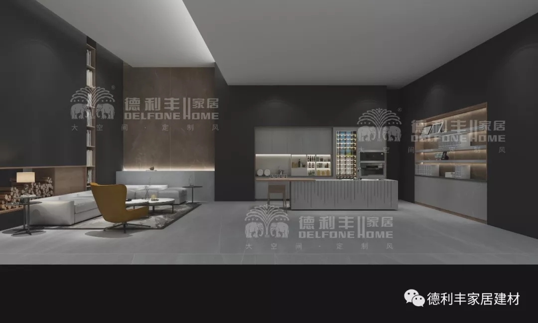 “不食人間煙火”的巖板櫥柜(圖1) 德利豐家居巖板櫥柜