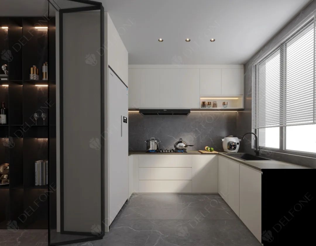 DELFONE案例分享 | 150㎡輕奢風二層住宅,巖造向往的生活(圖6) 圖片