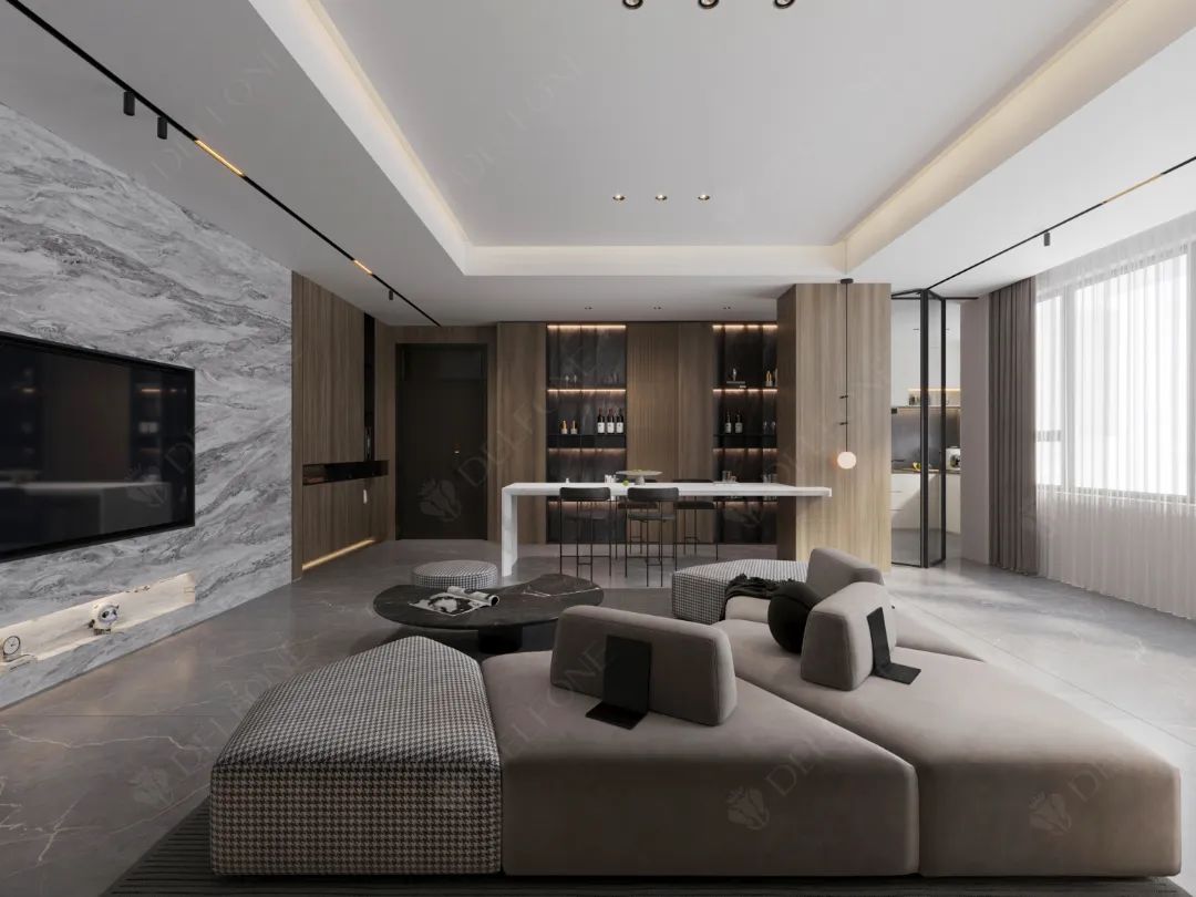 DELFONE案例分享 | 150㎡輕奢風二層住宅,巖造向往的生活(圖4) 圖片