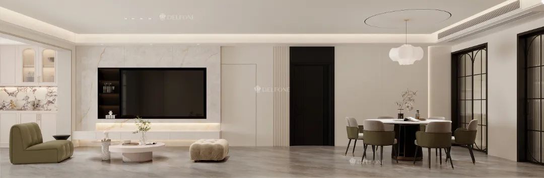 DELFONE案例分享 | 200㎡輕法式大平層,甜而不膩,浪漫的歸心之所(圖3) 圖片