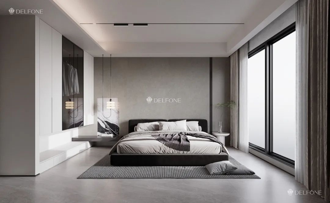 DELFONE案例分享 | 163㎡現代極簡風,巖繹不一樣的美(圖9) 圖片