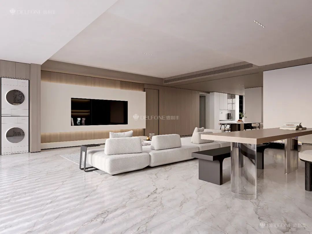 DELFONE案例分享 | 奶油風(fēng)大平層,【煙雨灰】讓每1㎡都充滿松弛感(圖6) DELFONE案例分享 | 奶油風(fēng)大平層,【煙雨灰】讓每1㎡都充滿松弛感(圖6)