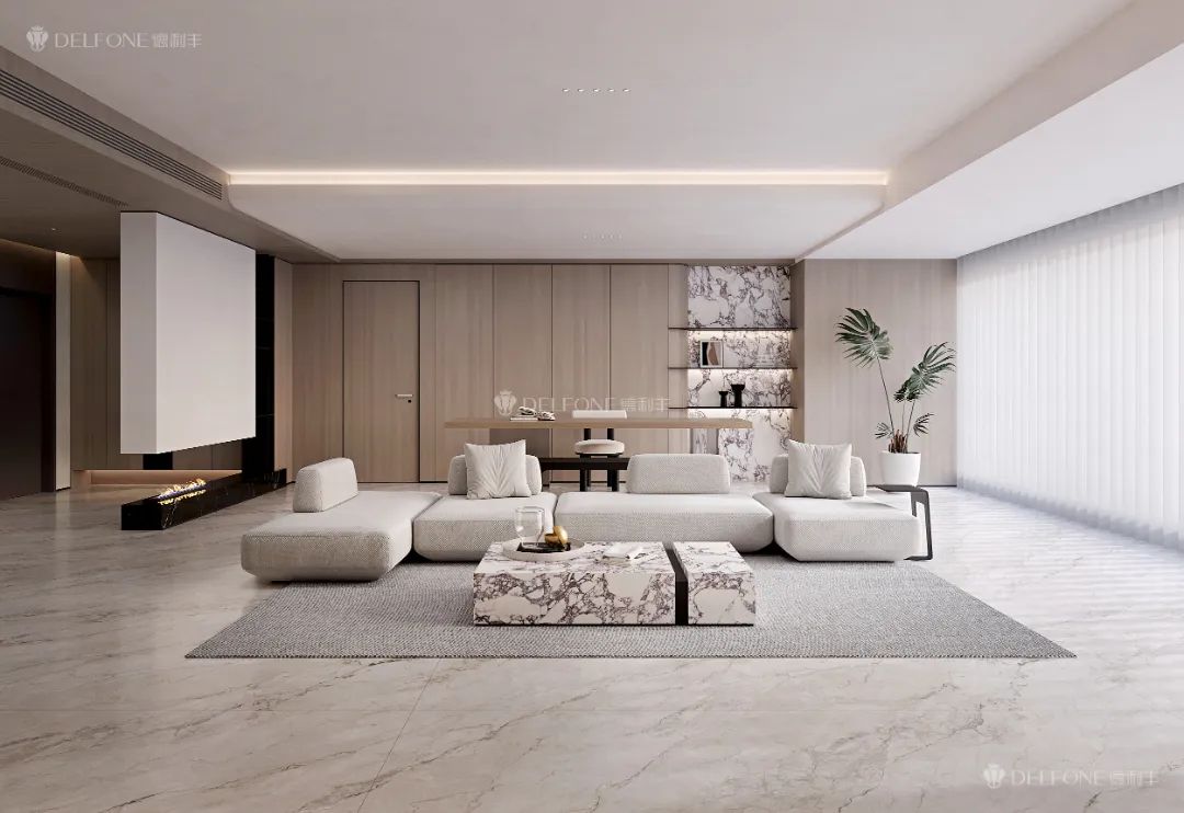 DELFONE案例分享 | 奶油風(fēng)大平層,【煙雨灰】讓每1㎡都充滿松弛感(圖7) DELFONE案例分享 | 奶油風(fēng)大平層,【煙雨灰】讓每1㎡都充滿松弛感(圖7)