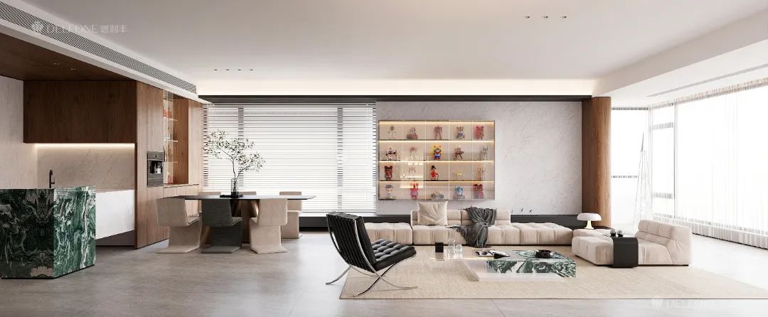 DELFONE案例分享 | 161㎡現代風格大平層，簡約生活美學