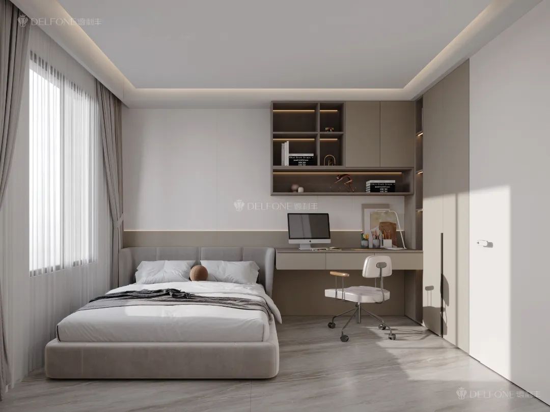 DELFONE案例分享 | 246㎡現(xiàn)代輕奢大平層，巖美生活心之所向(圖12)