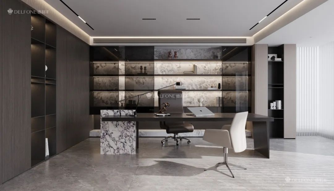 DELFONE案例分享 | 246㎡現(xiàn)代輕奢大平層，巖美生活心之所向(圖4)