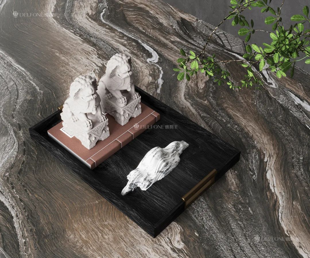 DELFONE新品 | 數碼玲瓏石·山水紫，水墨山川之韻造景空間美學(圖3)