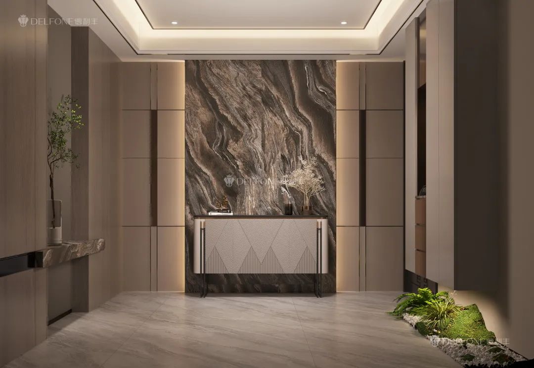 DELFONE新品 | 數碼玲瓏石·山水紫，水墨山川之韻造景空間美學(圖8)