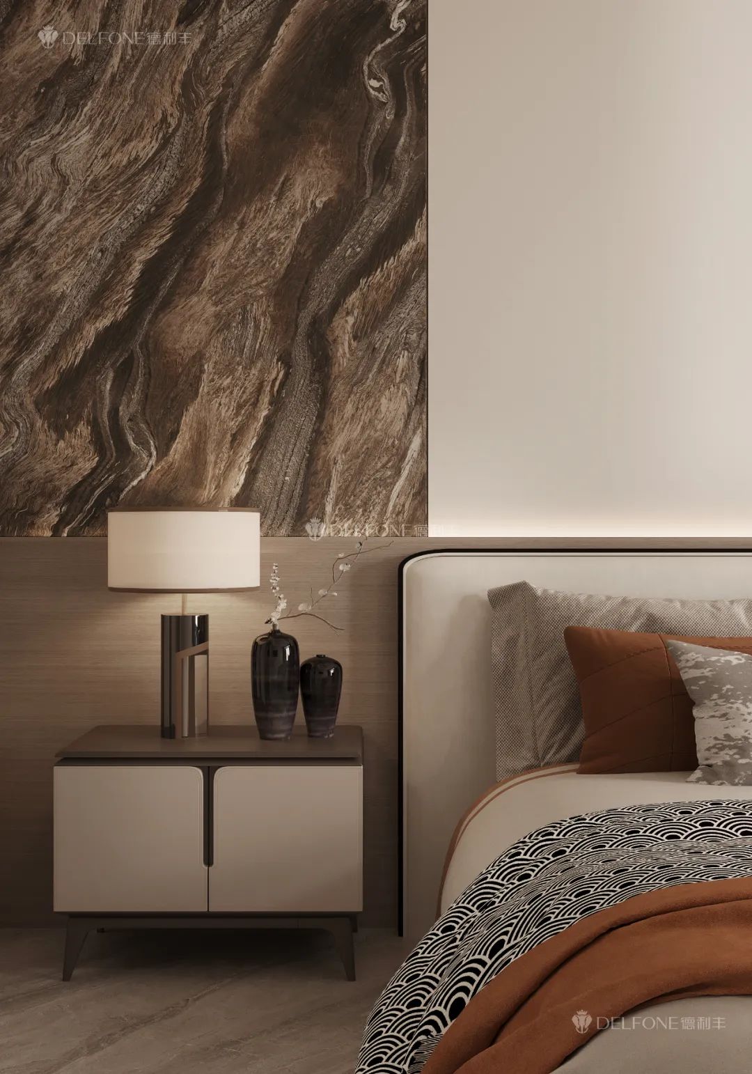 DELFONE新品 | 數碼玲瓏石·山水紫，水墨山川之韻造景空間美學(圖11)