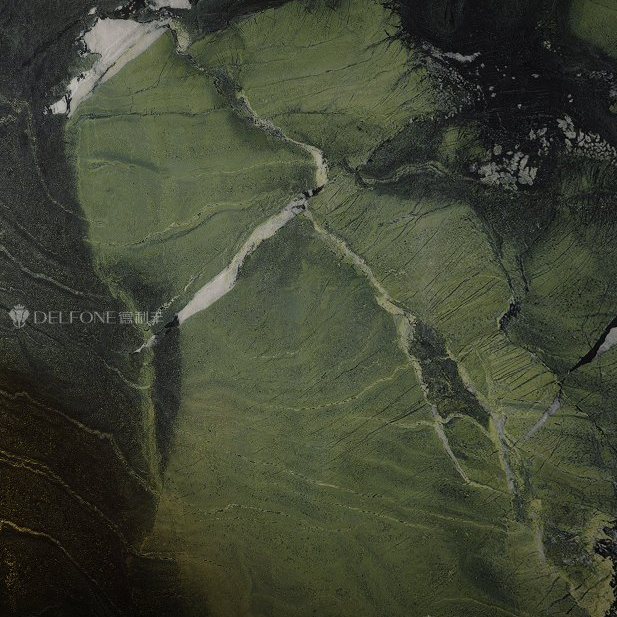 DELFONE新品 | 數(shù)碼玲瓏石·牛油果綠，油畫般質(zhì)感賦予空間藝術(shù)生命力(圖3)